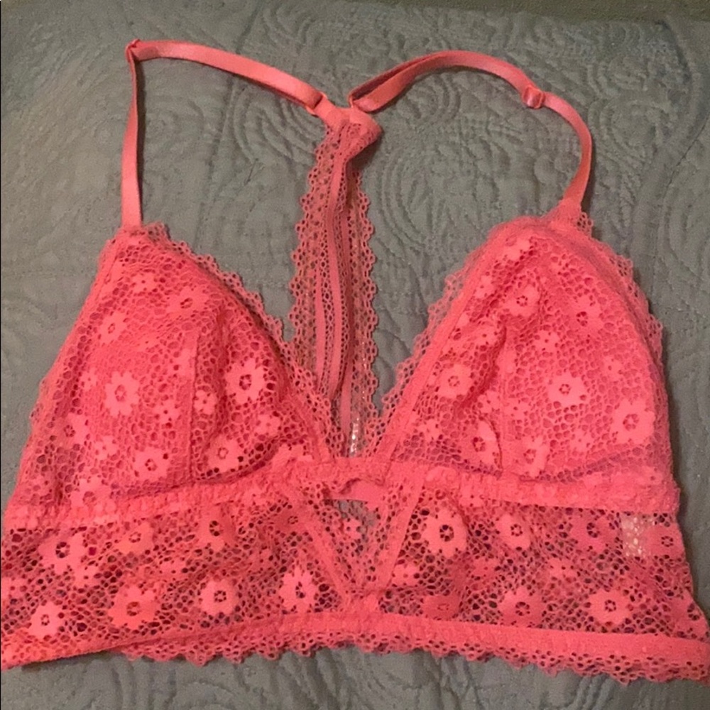 Victoria’s Secret XS Coral Floral Bralette